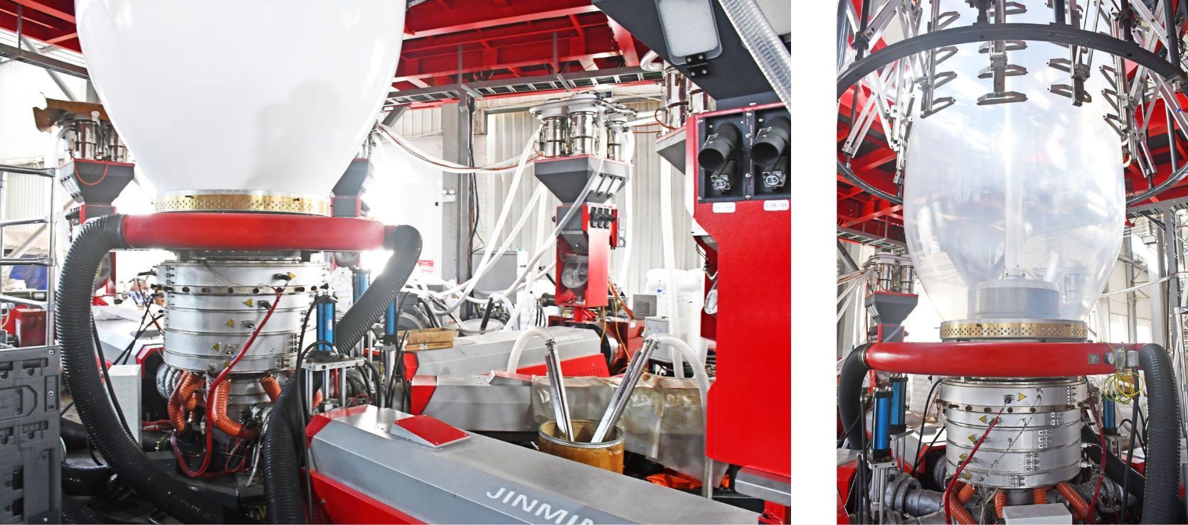 五层共挤薄膜吹膜机组带在线纵向拉伸装置的模头