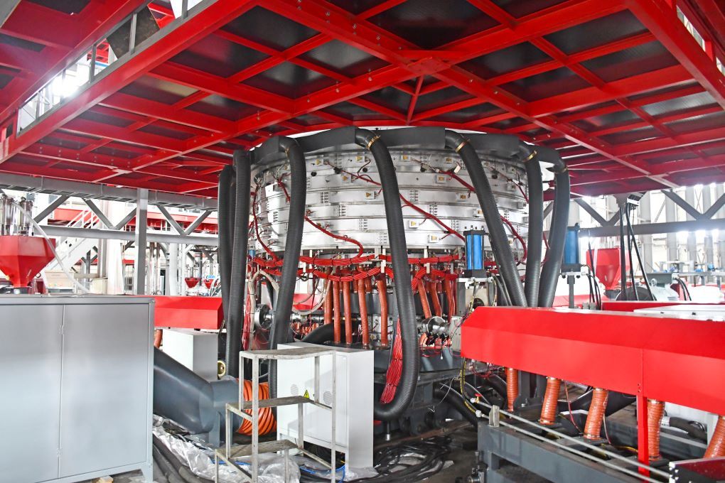 五层共挤农用薄膜吹膜机组的挤出系统