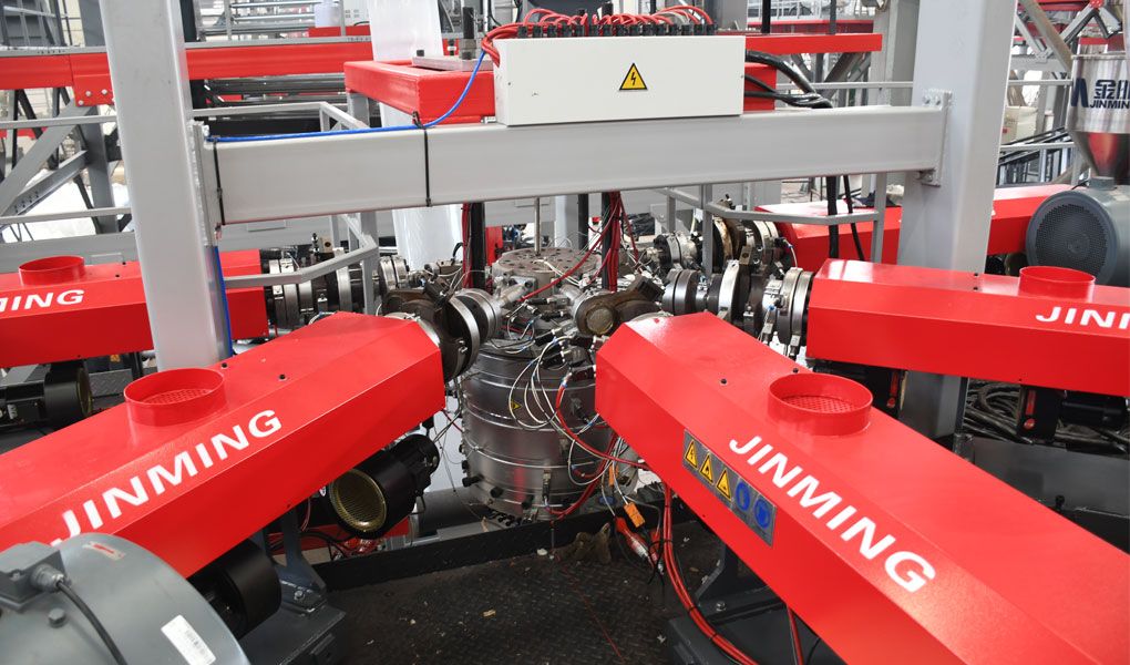 五层POF热收缩膜吹膜机组的POF挤出系统