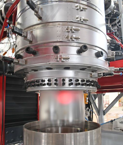 五层POF热收缩膜吹膜机组的第一膜泡成型系统