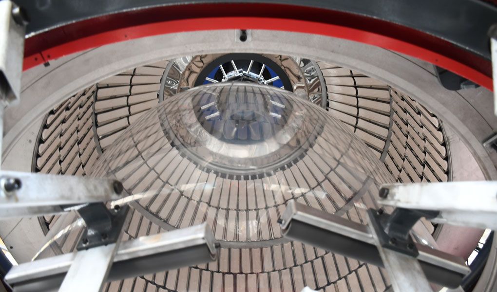 五层POF热收缩膜吹膜机组的立式加热烘箱装置