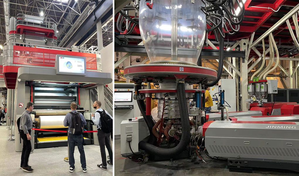 Five-layer 2.7-meter POF machine output of 1000kg/h with thickness uniformity within ±3%