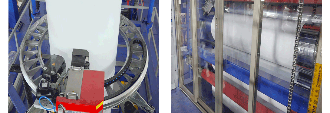 五层POD吹膜机带在线的MDO纵向拉伸单元