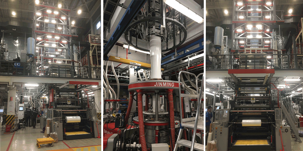 五层共挤POD吹膜机组于埃克森美孚亚太研发中心成功投产