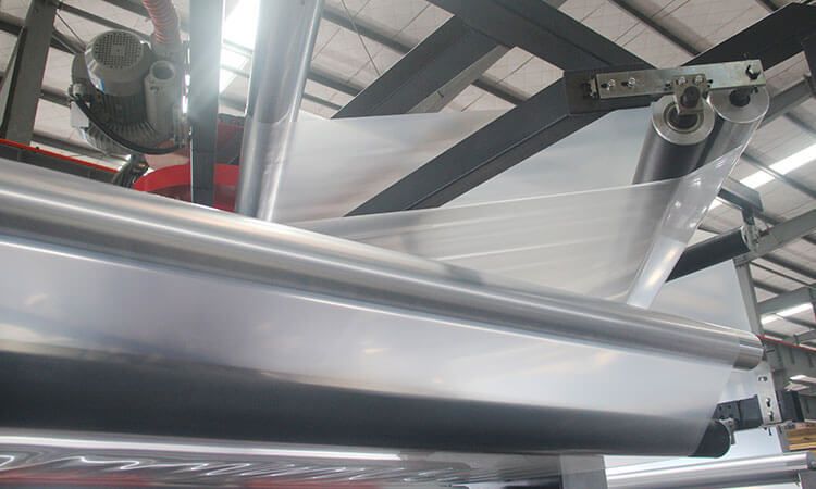 ClassicX Series-Blown Film Extrusion Line (Air-cooling)-3, 5 Layer Blown Extrusion Non-barrier Stretch Film Machine Reversing Haul-off Unit