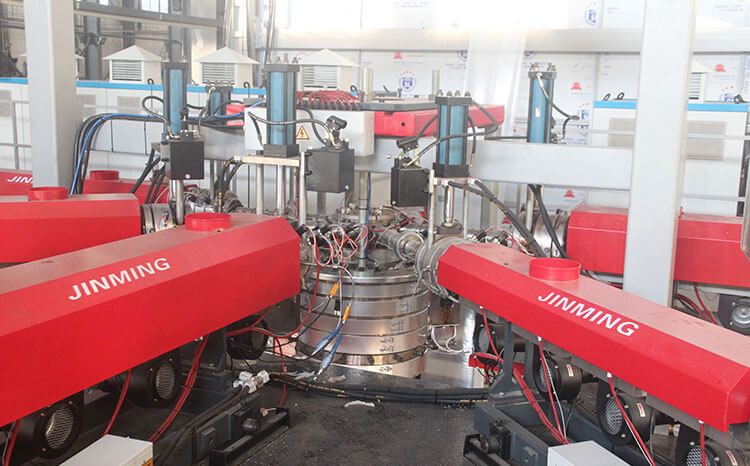 ClassicX系列-薄膜吹塑多泡管法机型-POF热收缩膜吹塑机组的POF挤出机