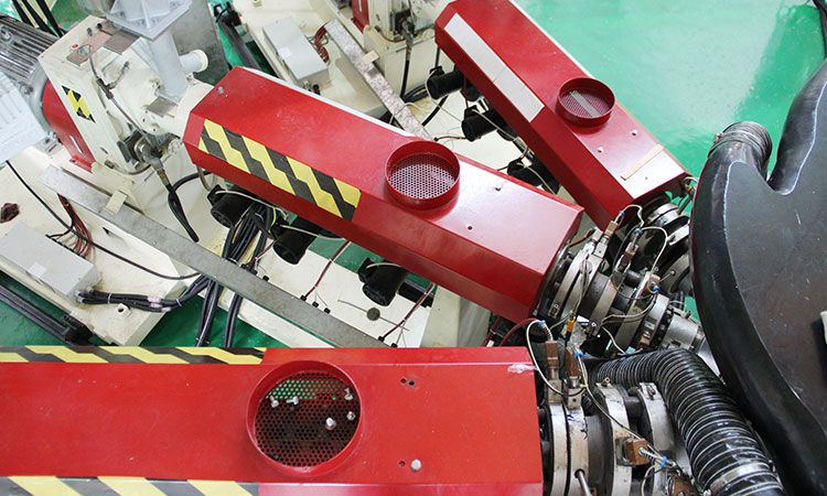 SupereX系列-薄膜吹塑风冷机型-高阻隔包装薄膜吹塑机组的挤出机