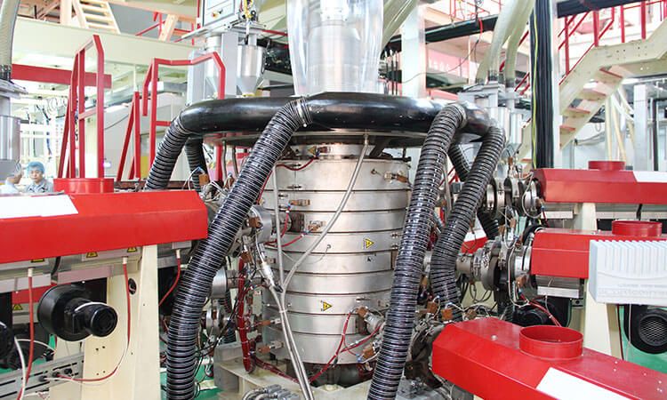 SupereX系列-薄膜吹塑风冷机型-高阻隔包装薄膜吹塑机组的模头