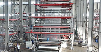 Jinming had successfully developed 5-layer co-extrusion blown film line for making release film (PA/tie/PE/tie/PA structure) with film width up to 16meter