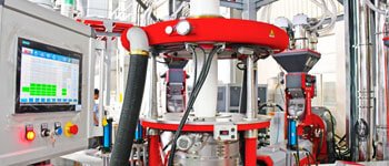 Jinming's 5-layer co-extrusion blown film line which specialized in production of FFS Heavy Duty Sacks (HDS), of which has reached max output capacity up to 520kg/hr