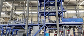 Jinming's 3.5-meter 5-layer co-extrusion blown film line with in-line MDO unit