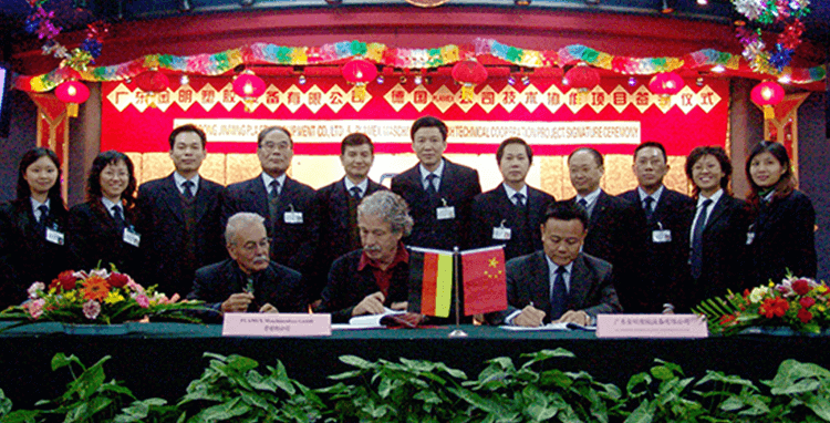 Jin Ming officially signed a technical cooperation agreement with the German Leifenhaus Company