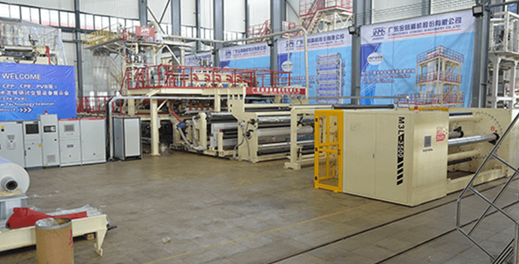 Jinming had been successfully developed 3.5-meter-wide high-speed cast film line